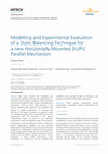 Research paper thumbnail of Modelling and Experimental Evaluation of 3UPU Parallel Robot