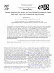 Research paper thumbnail of Female mountain log skinks are more likely to mate with males that court more, not males that are dominant