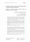 Research paper thumbnail of Evaluation of university teaching in Mexico, Chile and Colombia: analysis of the experiences