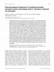 Research paper thumbnail of Pharmacological comparison of swelling-activated excitatory amino acid release and Cl- currents in cultured rat astrocytes