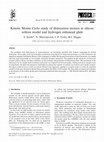 Research paper thumbnail of Kinetic Monte Carlo study of dislocation motion in silicon: soliton model and hydrogen enhanced glide