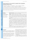 Research paper thumbnail of Clinical spectrum and outcomes of patients with encephalitis requiring intensive care