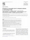 Research paper thumbnail of Prevalence of neuropathic pain in emergency patients: an observational study