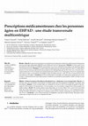 Research paper thumbnail of Prescriptions médicamenteuses chez les personnes âgées en EHPAD : une étude transversale multicentrique