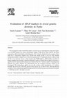 Research paper thumbnail of Evaluation of AFLP markers to reveal genetic diversity in Typha