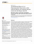 Research paper thumbnail of The Beneficial Effects of n-3 Polyunsaturated Fatty Acids on Diet Induced Obesity and Impaired Glucose Control Do Not Require Gpr120