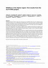 Research paper thumbnail of Wildfires in the Alpine region: first results from the ALP FFIRS project