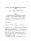 Research paper thumbnail of Promotion, Turover and Compensation in the Executive Market