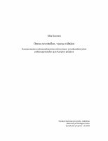 Research paper thumbnail of Onnea tavoitellen, vaaraa välttäen: kansanomainen uskonnonharjoitus sekä noituus-ja taikuuskäsitykset puhdasoppisuuden ajan Kuopion pitäjässä