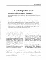 Research paper thumbnail of Understanding motor resonance