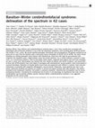 Research paper thumbnail of Baraitser-Winter cerebrofrontofacial syndrome: delineation of the spectrum in 42 cases