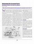 Research paper thumbnail of Reinventing the Screened Porch: Bioclimatic Design in the American Midwest