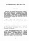 Research paper thumbnail of LA LEGIÓN ROMANA DE LA ÉPOCA REPUBLICANA