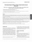 Research paper thumbnail of Electrophysiological efficacy of Epicor high-intensity focused ultrasound