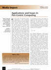 Research paper thumbnail of Applications and Issues in Pen-Centric Computing