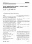 Research paper thumbnail of Placental vitamin D receptor expression is decreased in human idiopathic fetal growth restriction