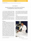 Research paper thumbnail of Istanbul Symposium on Neonatal and Pediatric Cardiopulmonary Bypass Procedures