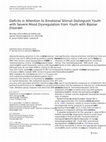 Research paper thumbnail of Deficits in Attention to Emotional Stimuli Distinguish Youth with Severe Mood Dysregulation from Youth with Bipolar Disorder