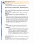 Research paper thumbnail of Perception of facial emotion in adults with bipolar or unipolar depression and controls