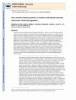 Research paper thumbnail of Face emotion labeling deficits in children with bipolar disorder and severe mood dysregulation