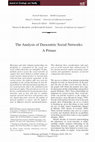 Research paper thumbnail of The analysis of duocentric social networks: A primer