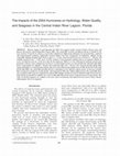 Research paper thumbnail of The impacts of the 2004 hurricanes on hydrology, water quality, and seagrass in the Central Indian River Lagoon, Florida