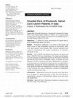 Research paper thumbnail of Hospital Care of Postacute Spinal Cord Lesion Patients in Italy