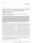 Research paper thumbnail of FBXL2- and PTPL1-mediated degradation of p110-free p85β regulatory subunit controls the PI(3)K signalling cascade