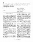 Research paper thumbnail of The No Change in Junior Secondary Students' Attitudes Toward Science in a Period of Curriculum Change: A Probe into the Case of British Columbia