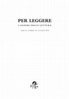 Research paper thumbnail of "Per leggere" 29 (autunno 2015)