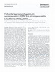 Research paper thumbnail of Preferential expression of cystein-rich secretory protein-3 (CRISP-3) in chronic pancreatitis