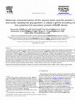 Research paper thumbnail of Molecular characterization of the equine testis-specific protein 1 (TPX1) and acidic epididymal glycoprotein 2 (AEG2) genes encoding members of the cysteine-rich secretory protein (CRISP) family