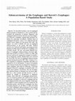 Research paper thumbnail of Adenocarcinoma of the esophagus and Barrett's esophagus: a population-based study