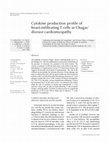 Research paper thumbnail of Cytokine production profile of heart-infiltrating T cells in Chagas' disease cardiomyopathy