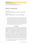 Research paper thumbnail of Qualia Compression