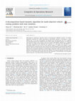 Research paper thumbnail of A decomposition based memetic algorithm for multi-objective vehicle routing problem with time windows