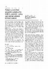 Research paper thumbnail of Patient-controlled propofol sedation for elderly patients: safety and patient attitude toward control