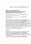 Research paper thumbnail of Higher quality requirements: Supporting joint application development with the nominal group technique