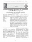 Research paper thumbnail of Hybrid Concepts of the Control and Anti-Control of Flexible Joint Manipulator