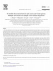 Research paper thumbnail of No double-dissociation between optic ataxia and visual agnosia: Multiple sub-streams for multiple visuo-manual integrations