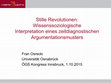 Research paper thumbnail of Stille Revolutionen: Wissenssoziologische Interpretation eines zeitdiagnostischen Argumentationsmusters