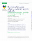 Research paper thumbnail of Diametrical diseases reflect evolutionary-genetic tradeoffs: Evidence from psychiatry, neurology, rheumatology, oncology and immunology