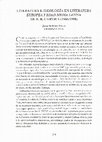 Research paper thumbnail of Literatura e ideología en Literatura europea y Edad Media latina de E. R. Curtius