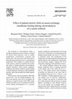 Research paper thumbnail of Effect of pulsed electric field on electrodialysis of a NaCl solution in sub-limiting current regime