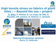 Research paper thumbnail of High tensile stress on fabrics of giant kites : " Beyond the sea " project