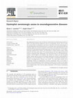 Research paper thumbnail of Dystrophic serotonergic axons in neurodegenerative diseases