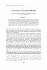 Research paper thumbnail of Government Ownership of Banks