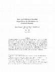 Research paper thumbnail of Fast and Efficient Parallel Algorithms for Problems in Control Theory