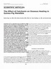 Research paper thumbnail of The Effect of Calcitonin on Osseous Healing in Guinea Pig Mandible