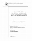 Research paper thumbnail of Evaluación de la Revisión de Proyectos del Fondo Solidario de Vivienda aplicando Metodología Lean